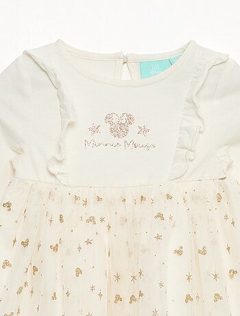 Disney-kerstjurk met fluweelachtige Minnie-print