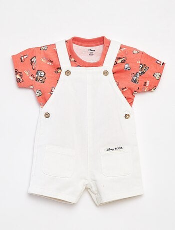 'Disney'-setje - T-shirt + spijkersalopette - 2-delig