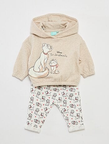Disney-setje met sweater + legging met Marie-print