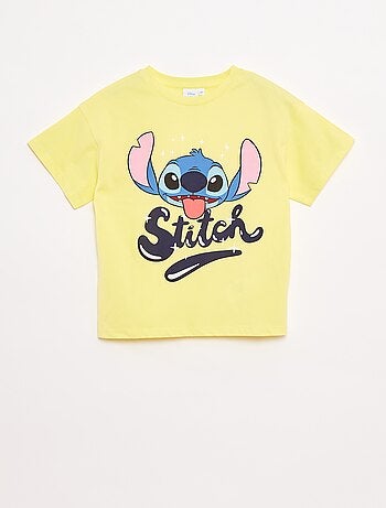Disney-T-shirt met korte mouw en Stitch-print