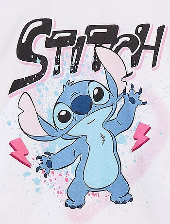Disney-T-shirt met korte mouw en Stitch-print