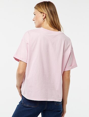 Disney-T-shirt met korte mouw, ronde hals en Mickey Mouse-print