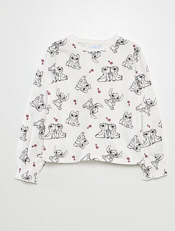 'Disney'-T-shirt met 'Stitch'-print