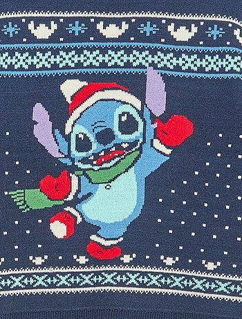 Disney-trui met Stitch-kerstprint