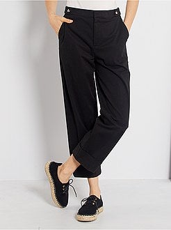 Driekwartbroek met omslagen - Kiabi