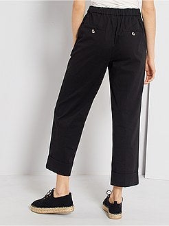 Driekwartbroek met omslagen - Kiabi