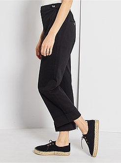 Driekwartbroek met omslagen - Kiabi