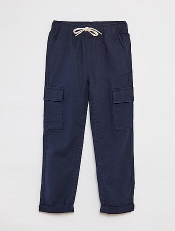 Effen broek met zakken