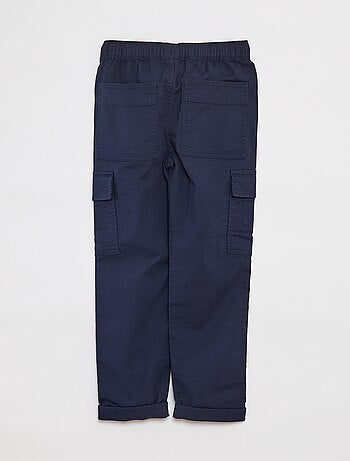 Effen broek met zakken