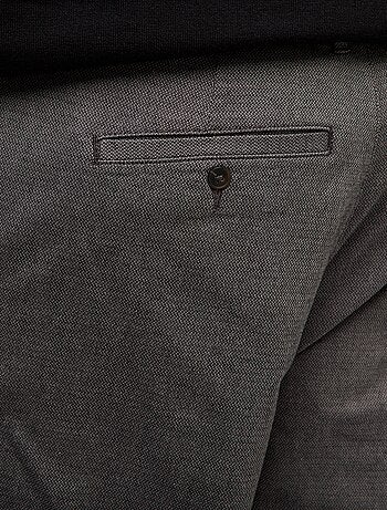 Effen chino broek van stretchkatoen