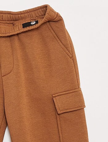 Effen fleece joggingbroek met zakken