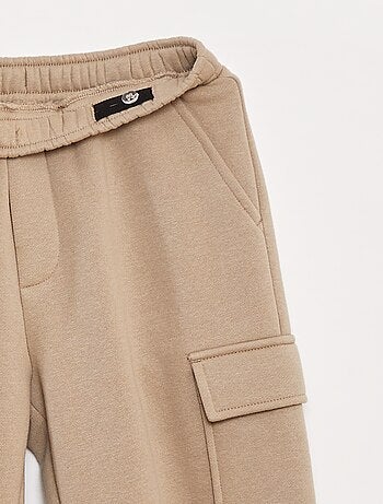 Effen fleece joggingbroek met zakken