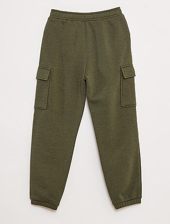 Effen fleece joggingbroek met zakken