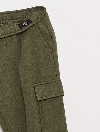 Effen fleece joggingbroek met zakken