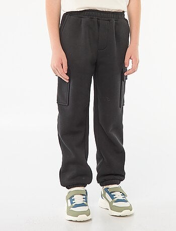 Effen fleece joggingbroek met zakken