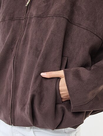 Effen jasje van suèdine