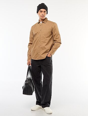 Effen overhemd - recht / regular-fit model