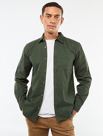 Effen overhemd - recht / regular-fit model