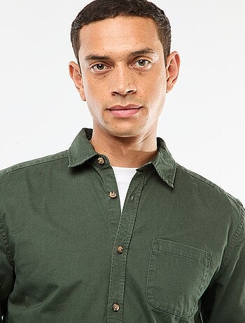 Effen overhemd - recht / regular-fit model