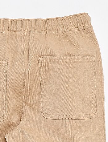 Effen regular-fit broek