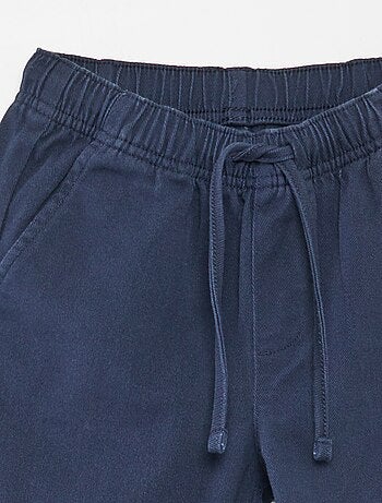 Effen regular-fit broek