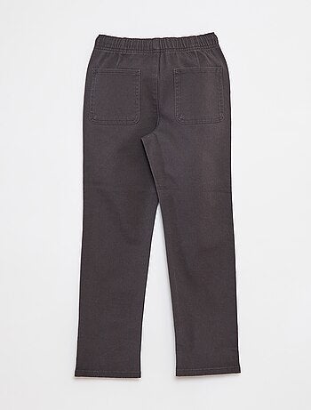 Effen regular-fit broek