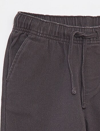 Effen regular-fit broek