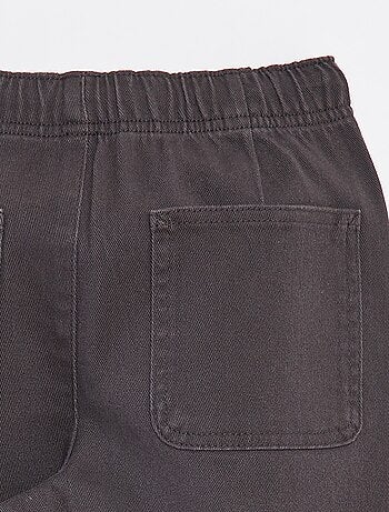 Effen regular-fit broek