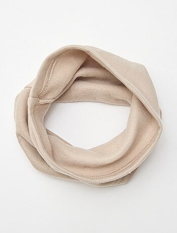 Effen snood van fleece