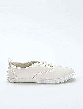 Effen stoffen sneakers