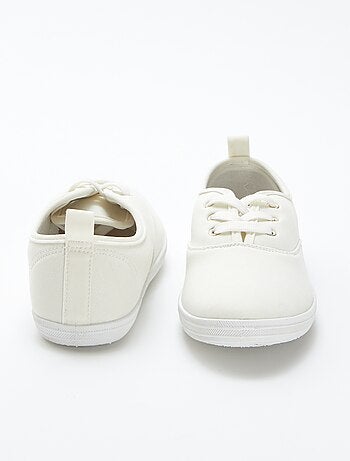 Effen stoffen sneakers