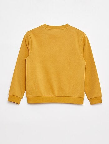 Effen sweater joggingstof met zachte, geruwde binnenzijde
