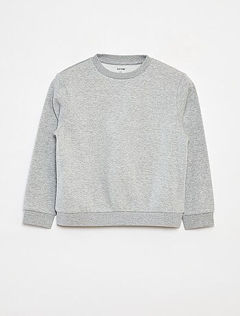 Effen sweater joggingstof met zachte, geruwde binnenzijde