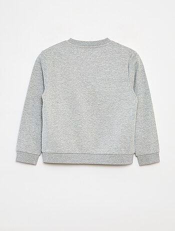 Effen sweater joggingstof met zachte, geruwde binnenzijde