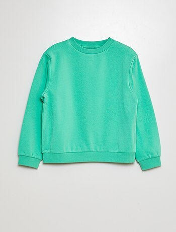 Effen sweater joggingstof met zachte, geruwde binnenzijde