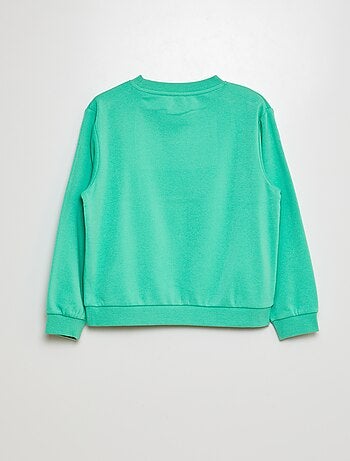 Effen sweater joggingstof met zachte, geruwde binnenzijde