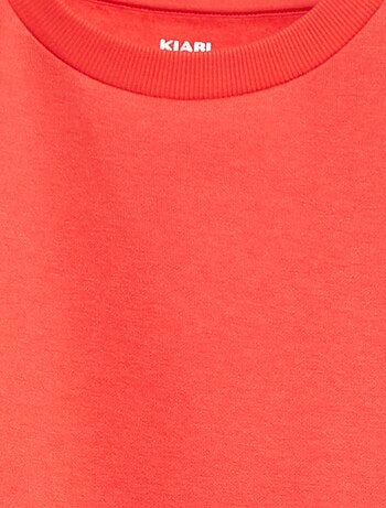 Effen sweater joggingstof met zachte, geruwde binnenzijde