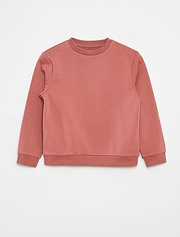 Effen sweater joggingstof met zachte, geruwde binnenzijde
