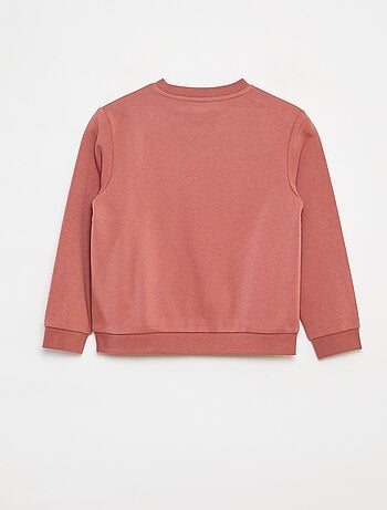 Effen sweater joggingstof met zachte, geruwde binnenzijde