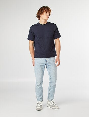 Effen T-shirt met borstzak