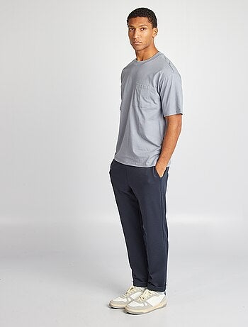 Effen T-shirt met borstzak