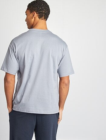 Effen T-shirt met borstzak