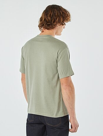 Effen T-shirt met borstzak