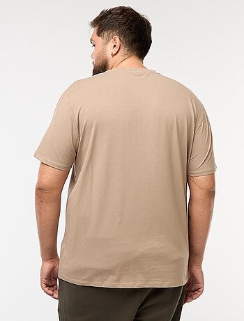 Effen T-shirt met korte mouw