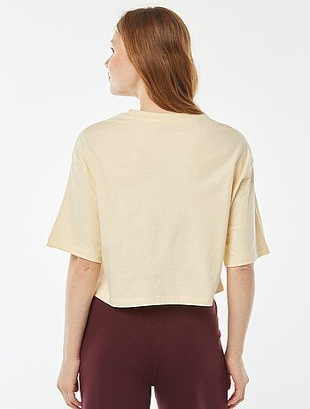 Effen T-shirt met korte mouw