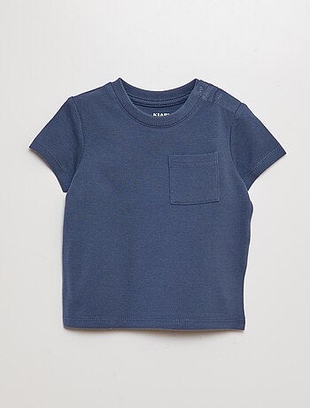 Effen T-shirt met korte mouw