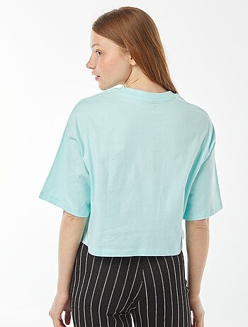 Effen T-shirt met korte mouw