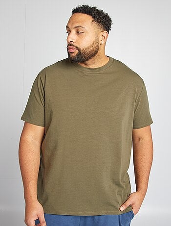 Effen T-shirt met korte mouw