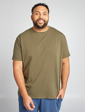 Effen T-shirt met korte mouw