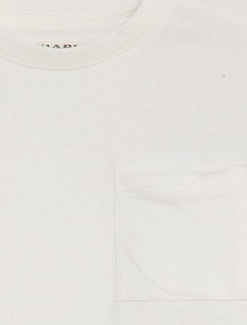 Effen T-shirt met korte mouw